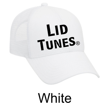 Lid Tunes Mesh Back White Cap